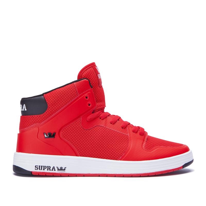 Buty Supra VAIDER 2.0 - Sneakersy Wysokie Męskie - Czerwone (MLYD-84791)